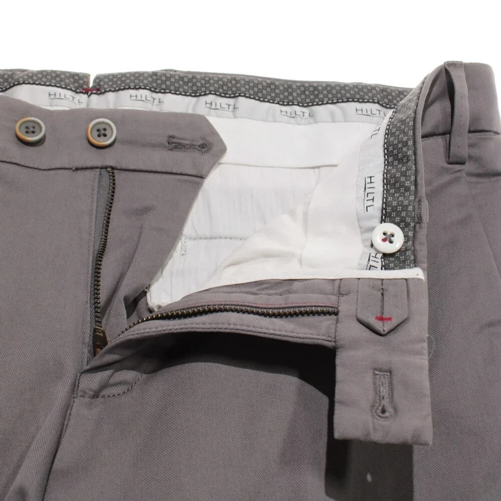 Hilti NWT Tilo I Slim Straight Chinos / Casual Pants Size 48 (US 32) Gray Cotton
